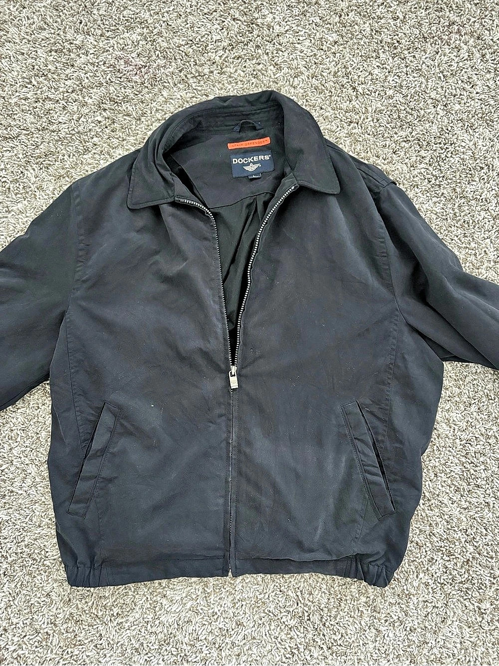 Dockers Stain Defender Jacket Men's Black Lightweight Jacket